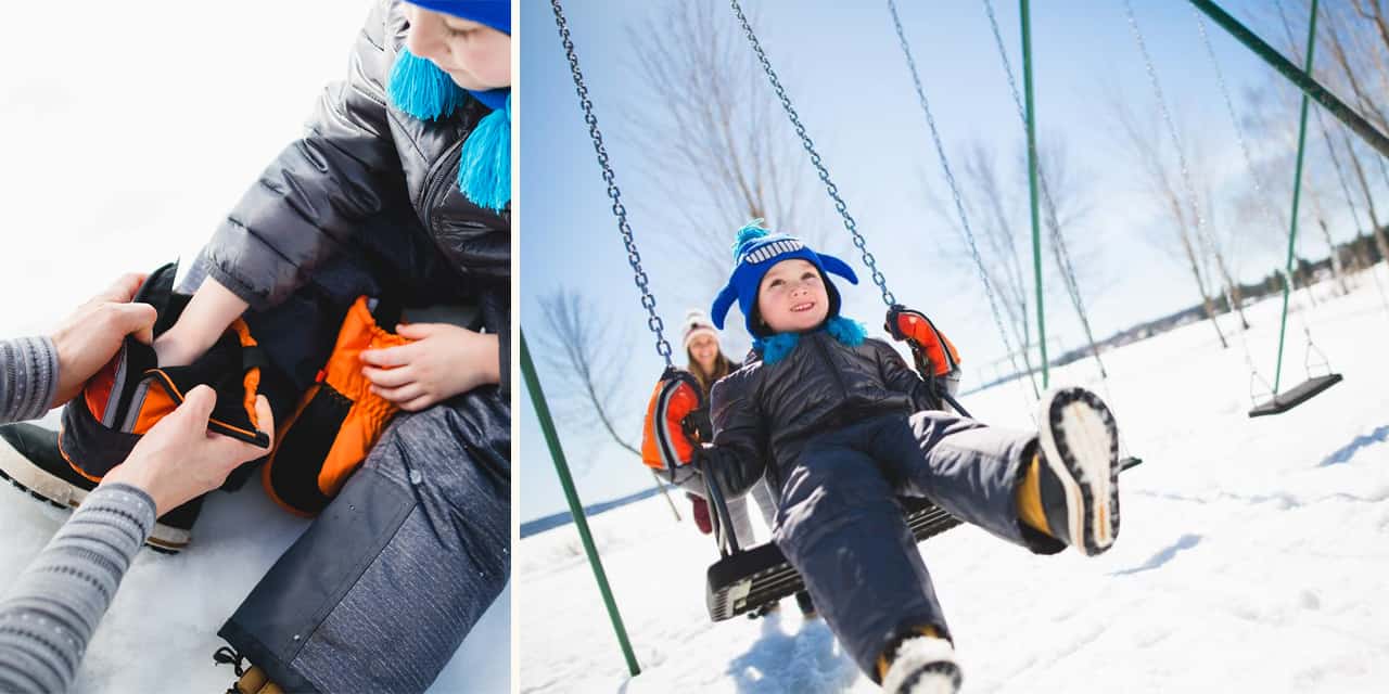 How KOMBI warm mittens will help your kid love winter