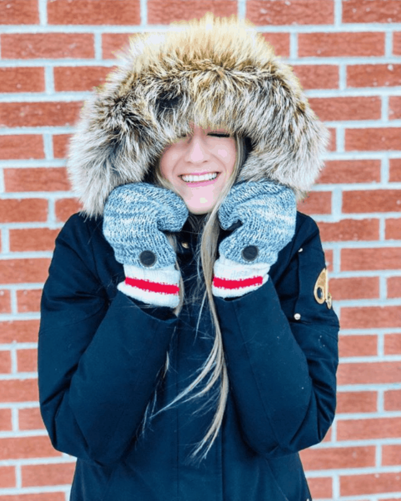 Get cozy in Calgary (AB) in the Camp Unisex Knit Winter Mitts, inspired by a classic Canadian knitting style